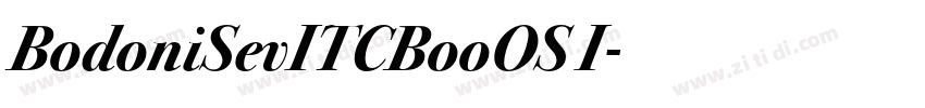 BodoniSevITCBooOS I字体转换